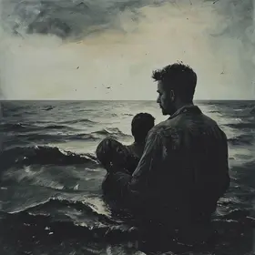 menino à deriva no RJ