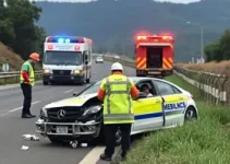 capotamento na Rodovia Amaral Peixoto