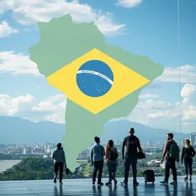 turistas internacionais Brasil