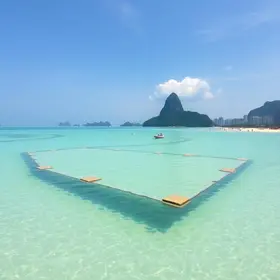 laguna que faz flutuar
