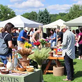 feira de artesanatos em Quatis
