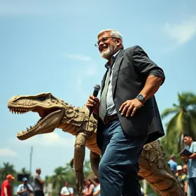 dinossauro mecânico em Iguaba Grande